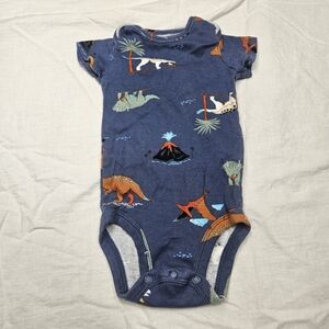 Carter's Blue and Orange Dinosaur Bodysuit